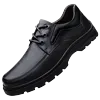 Herrenschuhe im Jahr 2025: Business Casual-Schuhe aus genarbtem Rindsleder, hochwertige Herren-Lederschuhe aus echtem Leder mit dicken Sohlen