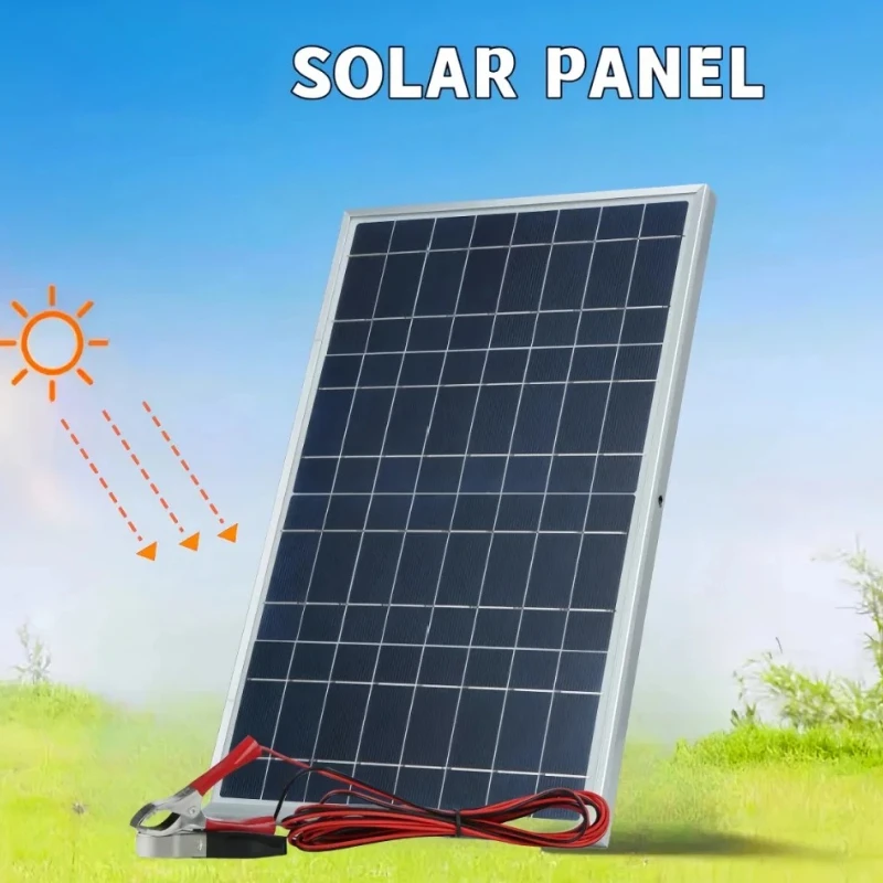 Solar Panel 12V Tragbare Solarzelle Outdoor Wiederaufladbare Solar Kit Haushalt Solar Generator Solar Ladegerät RV Netzteil