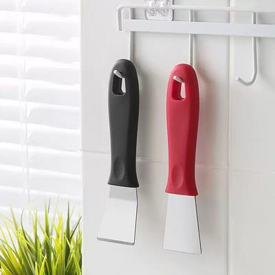 2PCS Multi-Functional Stainless Steel Cleaning Scraper – Kitchen Stove Gap Cleaner, Pot Bottom Scraper, and Cleaning Knife