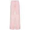 Pyjamahose S.OLIVER, Damen, Gr. 48, N-Gr, rosa (rosa gestreift), Web, Obermaterial: 100% Viskose, gestreift, ausgestellt lang, Hosen, Breiter Aufschlag am Saum