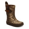 Gummistiefel BISGAARD "scandinavia", Kinder, Gr. 31, braun (leopard), Gummi, Basic, Schuhe, Boots mit Wechselfußbett, Größenschablone zum Download