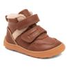 Barfußschuh BISGAARD "barefoot becky lamb", Kinder, Gr. 27, weiß (whisky), Leder, casual, Schuhe, Winterboots mit Lammfell, Größenschablone zum Download