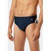 Badeslip SCHIESSER "Nautical Active", Herren, Gr. 8, N-Gr, 801, blau, Gewirkt, Obermaterial: 82% Polyamid, 18% Elasthan, casual, Badehosen, mit komfortablem Innenslip, Bindekordel