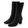 Stiefelette LASCANA "Sock-Boot, Schlupf-Stiefel, Ankle Boots", Damen, Gr. 42, schwarz, Obermaterial: 100% Textilmaterial. Futter: 100% Textilmaterial. Decksohle: 100% Lederimitat. Laufsohle: 100% Synthetik, unifarben, modisch, Schuhe, aus...
