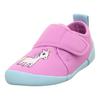 Hausschuh SUPERFIT "VENTI WMS: Weit", Kinder, Gr. 29, pink, mint einhorn, Polyester, casual, Schuhe, Barfußschuh mit Klettverschluss, Größenschablone zum Download