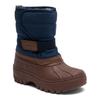 Winterstiefel BISGAARD "pacson", Kinder, Gr. 33, blau (navy), Textil, Synthetik, sportlich, Schuhe, Klettstiefel mit Lammwolle, Größenschablone zum Download
