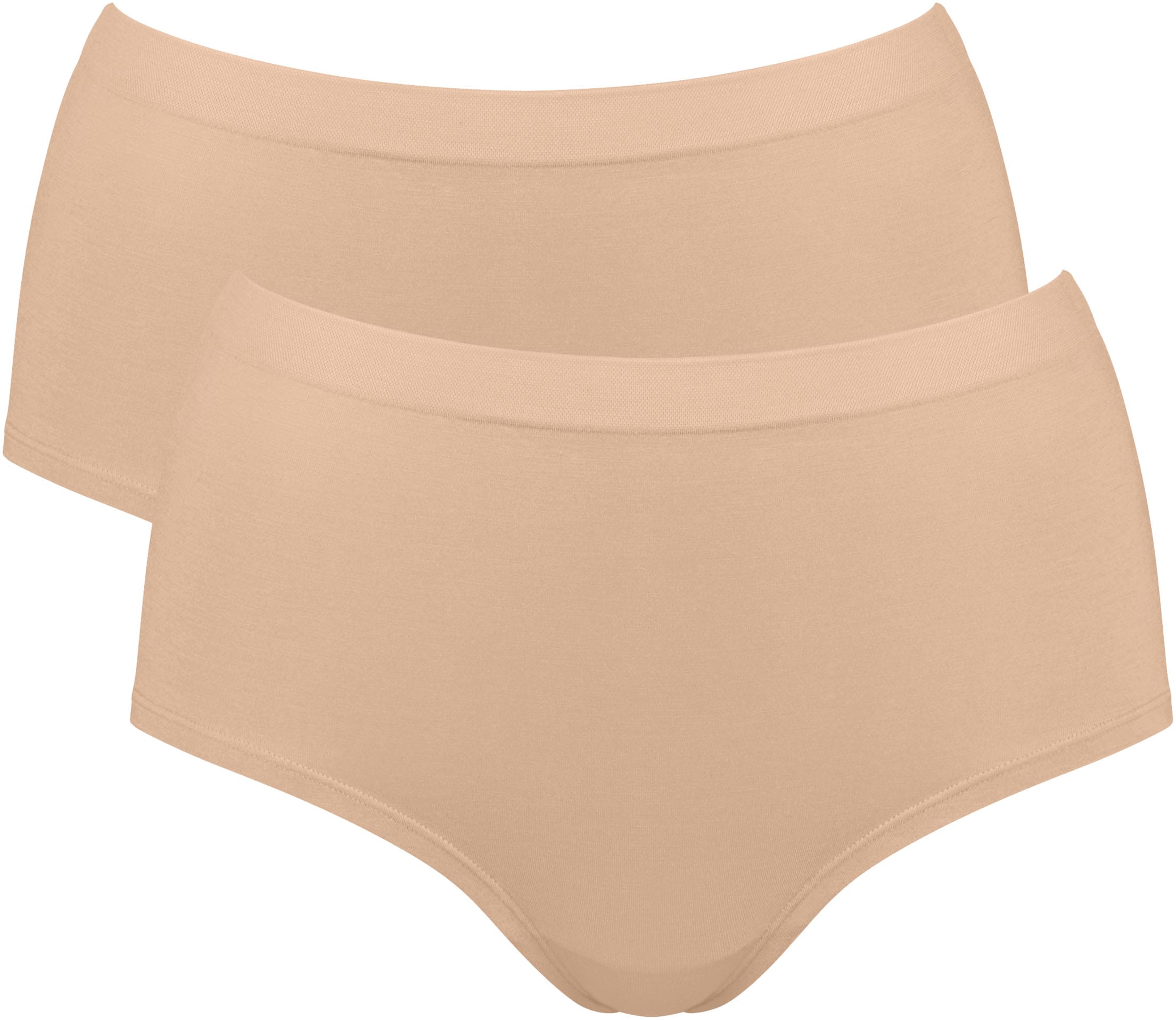 High-Waist-Slip SLOGGI "GO Sense", Damen, Gr. M, braun (peanut butter), Single Jersey, Obermaterial: 89% Modal, 11% Elasthan, Unterhosen, Santoni Rundstrick