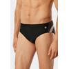Badeslip SCHIESSER "Nautical Active", Herren, Gr. 6, N-Gr, 000, schwarz, Gewirkt, Obermaterial: 82% Polyamid, 18% Elasthan, casual, Badehosen, mit komfortablem Innenslip, Bindekordel