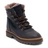 Winterboots BISGAARD "gert lamb", Kinder, Gr. 33, blau (navy), Leder, casual, Schuhe, Sneaker mit Lammfell, Größenschablone zum Download