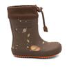 Gummistiefel BISGAARD "thermo", Kinder, Gr. 33, braun lost in space, Gummi, Basic, Schuhe, Boots mit Lammwolle, Größenschablone zum Download