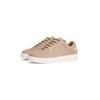 Plateausneaker TOMMY HILFIGER "CASUAL SUEDE SNEAKER", Damen, Gr. 40, grau (taupe), Veloursleder, sportlich, Schuhe, Freizeitschuh, Halbschuh, Schnürschuh mit seitlicher Logoprägung