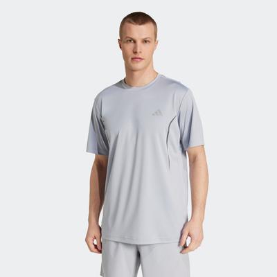 T-Shirt ADIDAS PERFORMANCE "TECH APP GF TEE", Herren, Gr. XXXL, silber (halo silber), Obermaterial: 100% Polyester, sportlich, Shirts Image