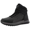 Winterboots ROMIKA, Herren, Gr. 43, schwarz (schwarz, grau), Lederimitat, casual, Schuhe, Schnürboots, Trekkingstiefel mit Reißverschluss