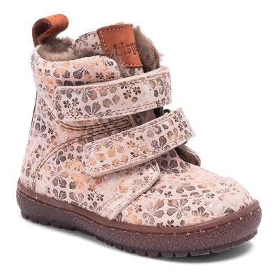 Lauflernschuh BISGAARD "storm lamb", Kinder, Gr. 24, rosa (rose flower), Leder, casual, Schuhe, Babyschuh mit Lammfell, Größenschablone zum Download Image