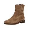 Stiefelette GABOR COMFORT "Gabor Comfort Stiefelette Veloursleder", Damen, Gr. 42, nut, Veloursleder, casual, Schuhe