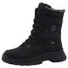 Winterboots ROMIKA, Damen, Gr. 37, schwarz, Lederimitat, sportlich, Schuhe, Schnürboot, Snowboot mit Warmfutter