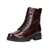 Schnürstiefelette GABOR COMFORT "Gabor Comfort Stiefelette Leder", Damen, Gr. 41, rot lack, Leder, casual, Schuhe