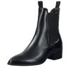 Stiefelette GANT "St Broomly", Damen, Gr. 40, schwarz, Leder, unifarben, elegant, Schuhe, Business Stiefel in spitzer Form mit Blockabsatz