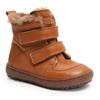 Lauflernschuh BISGAARD "storm lamb", Kinder, Gr. 26, braun (cognac), Leder, Basic, Schuhe, Babyschuh mit Lammfell, Größenschablone zum Download