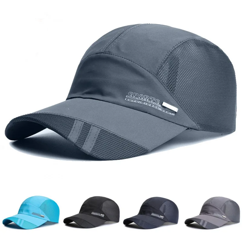 Herren-Baseballkappe, ultraleicht, Sonnenschutz, UV-Block, atmungsaktiv, Outdoor, Angeln, lässig, Wandern, Sonnenhut für Sommersport Image