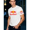 2025 hommes été haut de gamme marque Red Bull T-shirt à manches courtes mode hauts amples Sports extrêmes en plein air cyclisme T-shirt