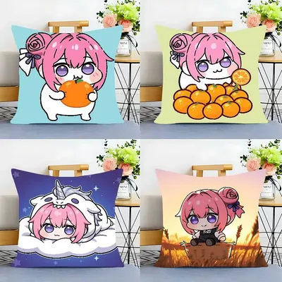 Anime Doro-O Kissenbezug, abnehmbarer, waschbarer Kissenbezug – ganzjähriges weiches Leinen Image
