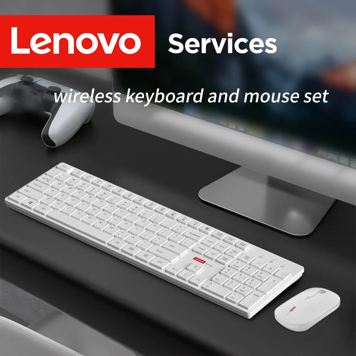 Lenovo Kabelgebundenes Maus- und Tastatur-Set Klassisches Schwarz für Büro, Business und Zuhause Maus 104-Tasten Leise Tastatur-Kombination für Laptop Image