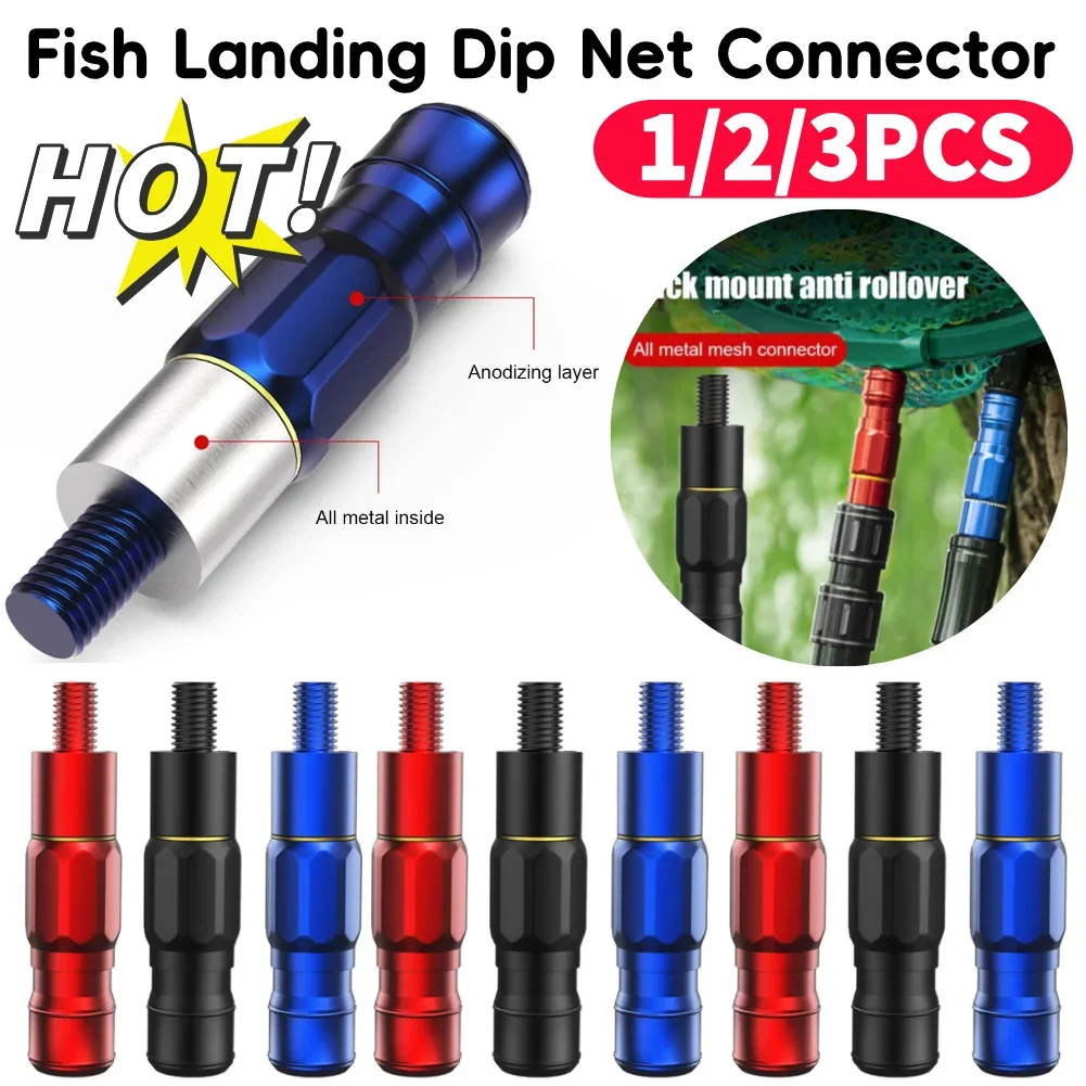 Fisch Landung Dip Net Stecker Quick Release Kescher Kopf Adapter Verhindern Fische Laufen Fisch Kescher Schraube Angeln Werkzeug Image