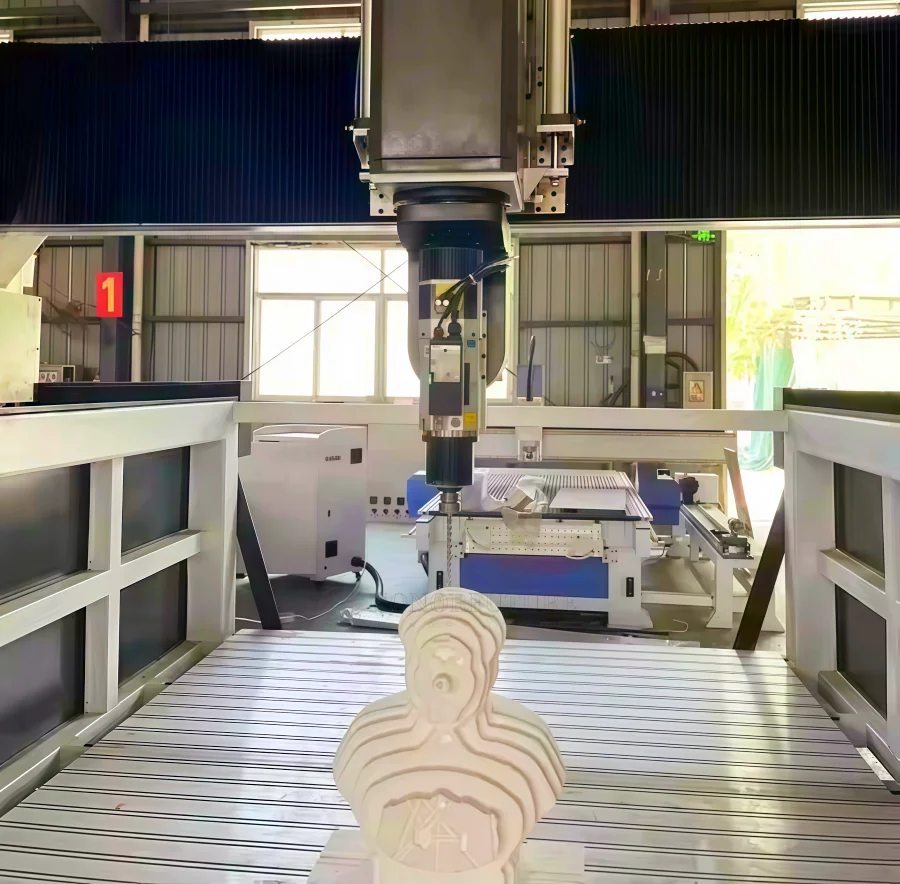Direkt ab Werk liefern 5-Achsen-CNC-Fräser Nichtmetall-Schneidemaschine 3D-Holzschnitzerei-CNC-Fräser mit CE-Zertifikat Image