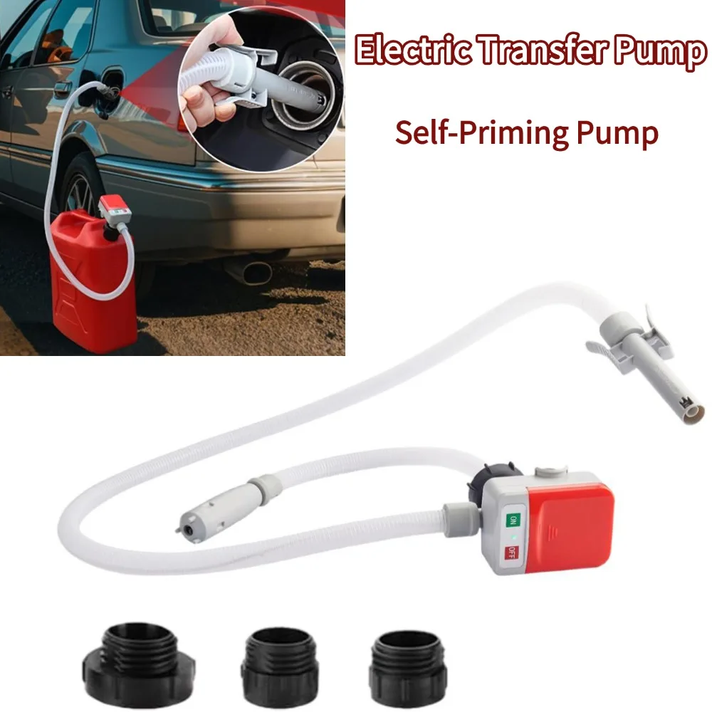 Tragbare elektrische Transferpumpe, Extraktor, Übertragen Sie alle Flüssigkeiten, effizienter Schlauch für Küche, Badezimmer, Wohnmobil, selbstansaugende Pumpe Image