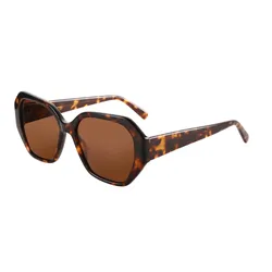 ZENOTTIC 2025 Trendige polarisierte Sonnenbrille für Damen: Designer-Sechskantschirm für Damen – Retro-Sonnenbrille mit UV400-Schutz