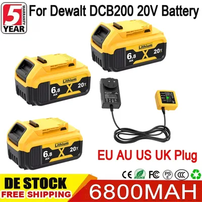 Für Dewalt 20 V DCF961 Werkzeuge DCB200 Batterie 18650 Batterie Kompatibel Für DeWalt DCD805 DCF850 Schlagschrauber Power Tool Batterie