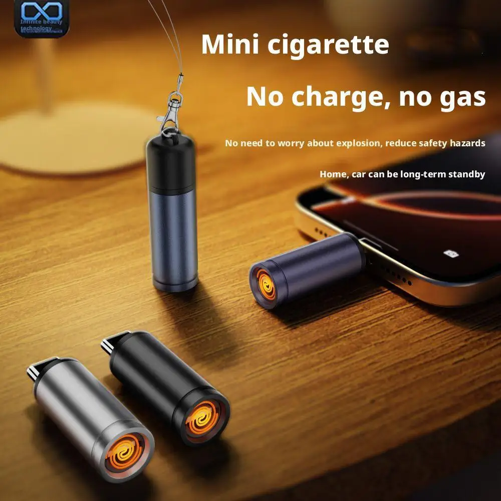 Luftzündungsfeuerzeug TYP C - Windfest & Energieeffizient, Tragbares Taschenfeuerzeug, Zündung durch Blasen Image