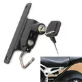 Chiavi di blocco casco lato sinistro per BMW R NineT 2014 2015 2016 Pure Scrambler 2017 2018 2019 2020 moto nero in acciaio inossidabile