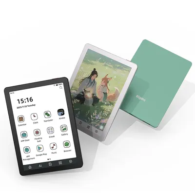 Bigme E-book Reader B6, 6-inch e-ink electronic book, 36-level front light, Android 14 OS built-in Google Play, 4+64GB ereader