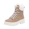 Schnürstiefelette RIEKER "Rieker Stiefelette Glattleder", Damen, Gr. 42, braun (camel), Glattleder, casual, Schuhe