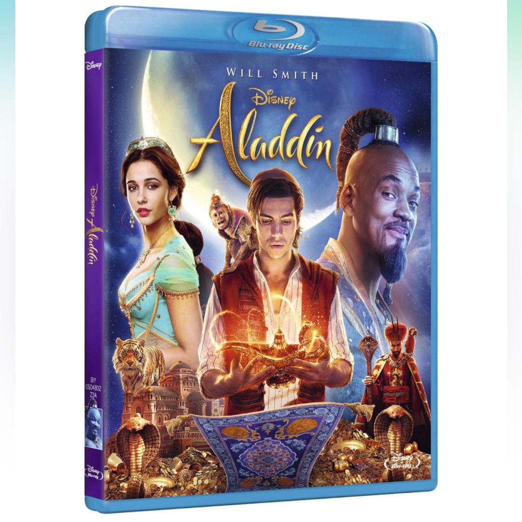 Disney Media | Disney Aladdin Live Action Movie Blu-Ray + Dvd + Digital Code Bundle Pack | Color: Blue | Size: Os