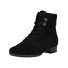 Schnürstiefelette GABOR COMFORT "Gabor Comfort Stiefelette Leder", Damen, Gr. 38,5, schwarz, Leder, casual, Schuhe