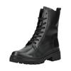 Schnürstiefelette GABOR COMFORT "Gabor Comfort Stiefelette Leder", Damen, Gr. 43, schwarz, Leder, casual, Schuhe