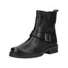 Stiefelette GABOR "Gabor Stiefelette Leder", Damen, Gr. 42, schwarz, Leder, casual, Schuhe