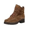 Schnürstiefelette GABOR COMFORT "Gabor Comfort Stiefelette Veloursleder", Damen, Gr. 42, whisky, Veloursleder, casual, Schuhe