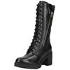 High-Heel-Stiefel NERO GIARDINI "Nero Giardini Stiefel Leder", Damen, Gr. 39, schwarz, Leder, casual, Schuhe
