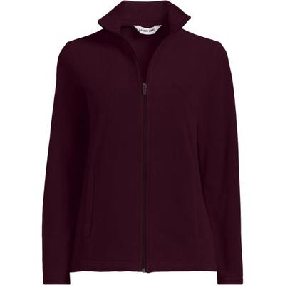 Anyweather™ Fleece Jacket, Women, size: 24-26, plus, Red, Polyester, by Lands' End