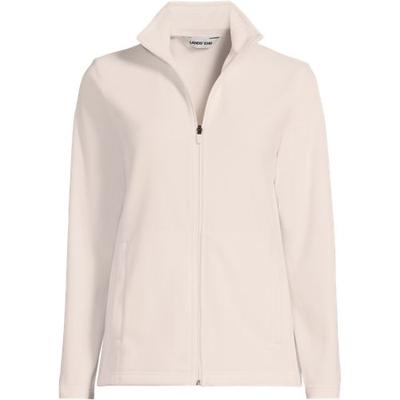Anyweather™ Fleece Jacket, Women, size: 28-30, plus, Ivory, Polyester, by Lands' End