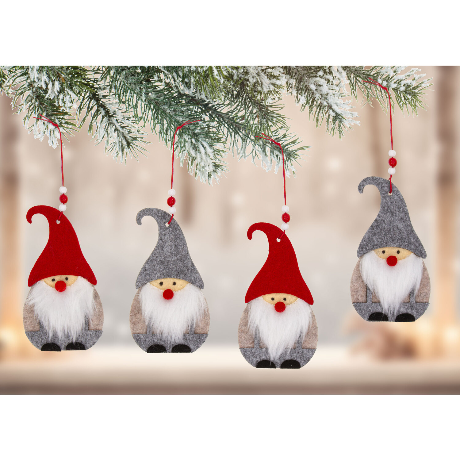 buttinette Kit créatif en feutrine "lutins", 4 pièces