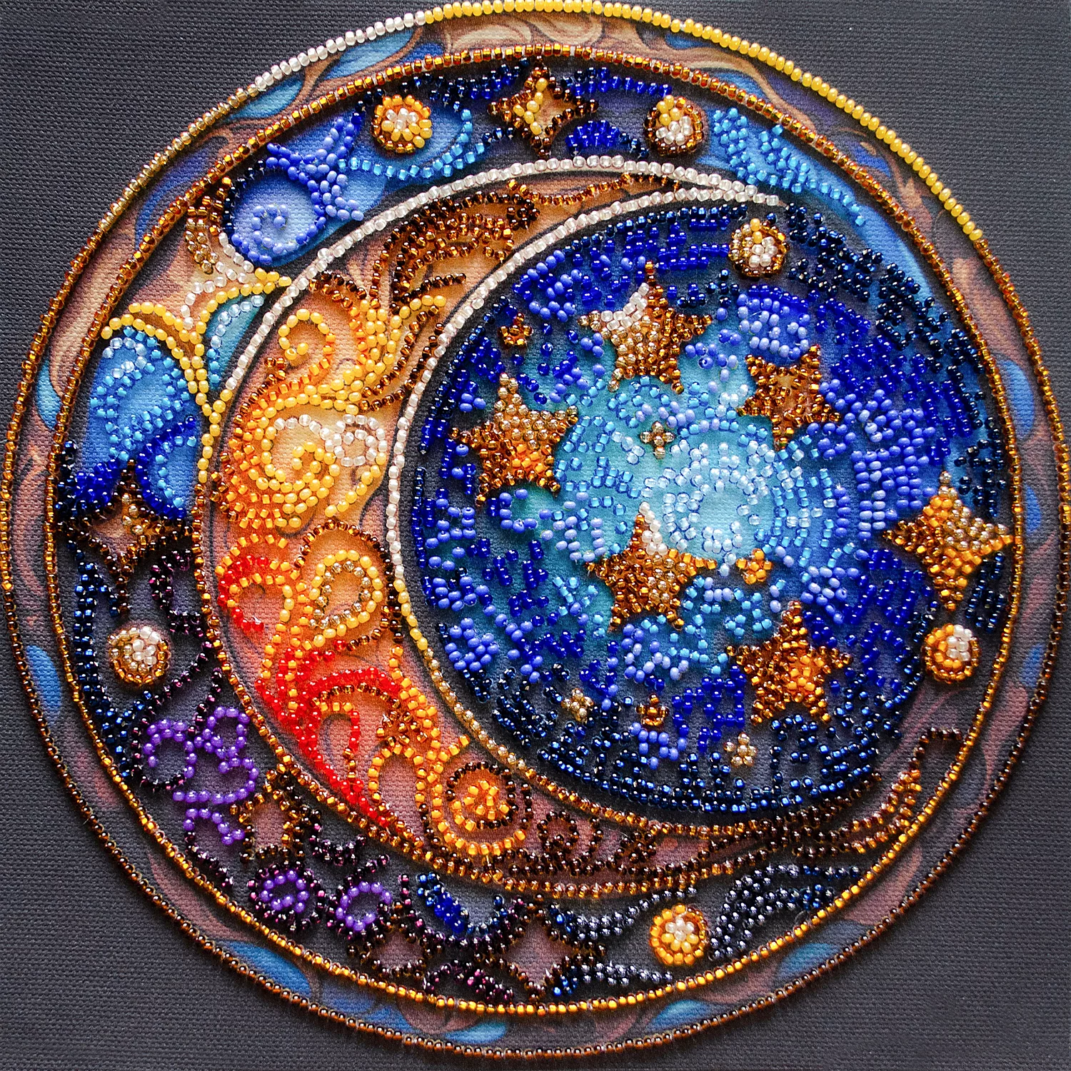 Kit broderie perle "rêves magiques", 20 x 20 cm