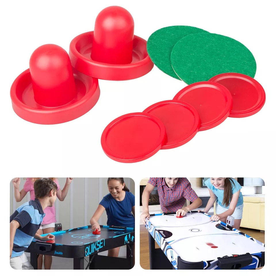 Air Hockey Set Home Table Game Replacement Accessories 2 Pucks 4 Slider Pusher Air Hockey Set Home Table Game Replacement Accessories 2 Pucks 4 Slider Pusher