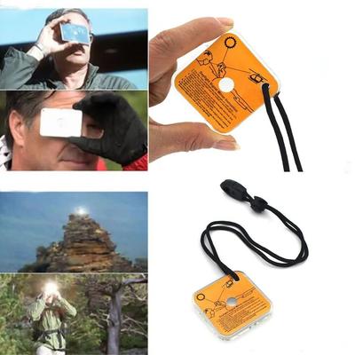 Outdoor Survival Reflective Signal Mirror, Emergency Daylight Signaling Tool For Hiking, Camping & First Aid Kits Outdoor Survival Reflective Signal Mirror, Emergency Daylight Signaling Tool For Hiking, Camping & First Aid Kits