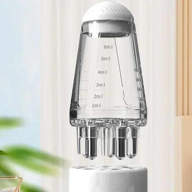 Portable Scalp Applicator Liquid Comb Mini Massage Comb Essential Oil Liquid Massager Guide Anti Hair Loss Scalps Care T grey White