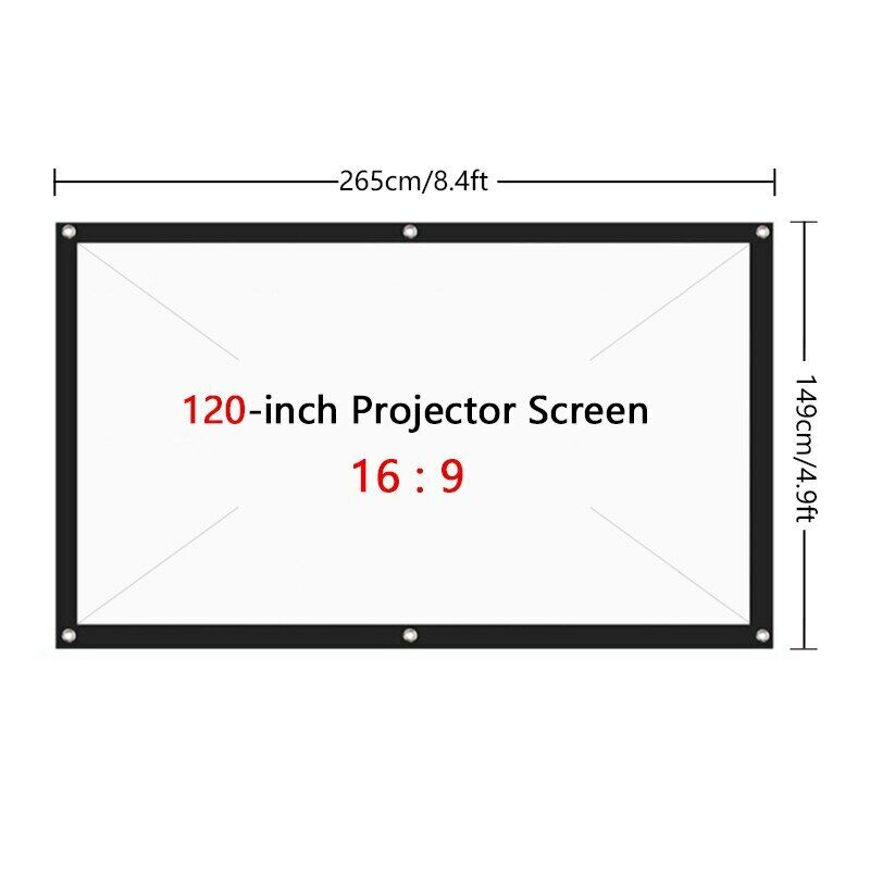 Portable Projector Screen 120 Inch